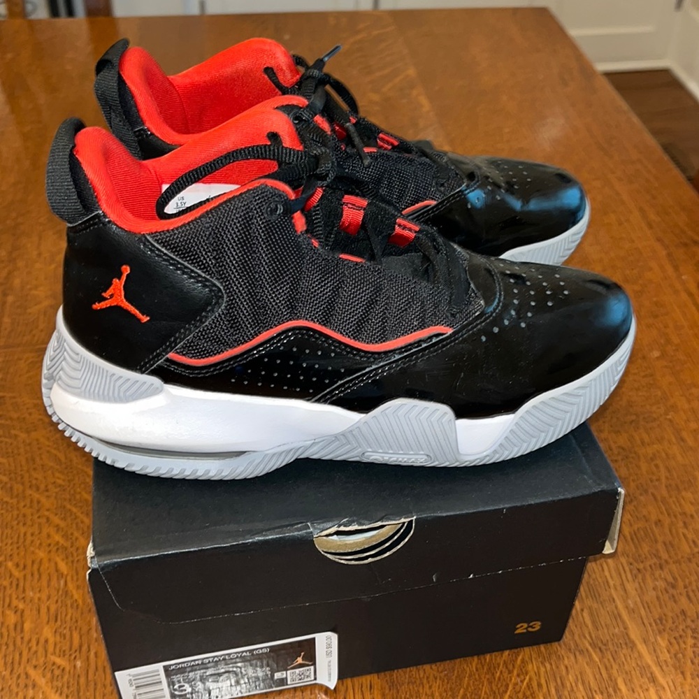 Jordan Kids Sneakers Black and Red